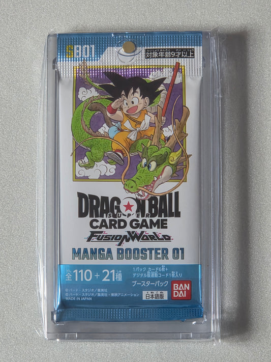 Dragon Ball Super Card Game Fusion World – Manga Booster 01 [SB01] Booster Pack (Japanese)