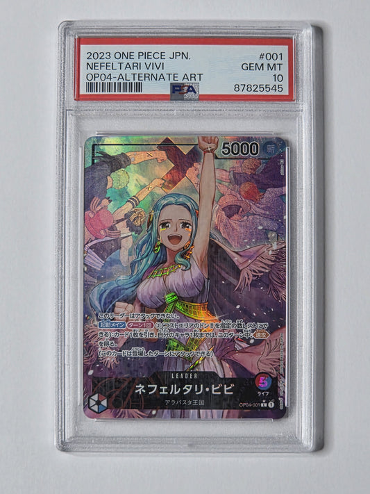Nefeltari Vivi OP04-001 Alternate Art Leader — PSA 10 GEM MT