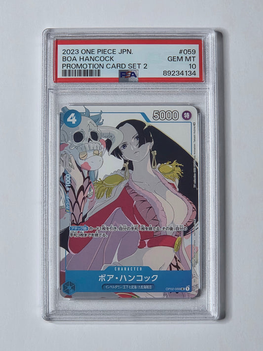 Boa Hancock OP02-059 Promotion Card Set 2 — PSA 10 GEM MT