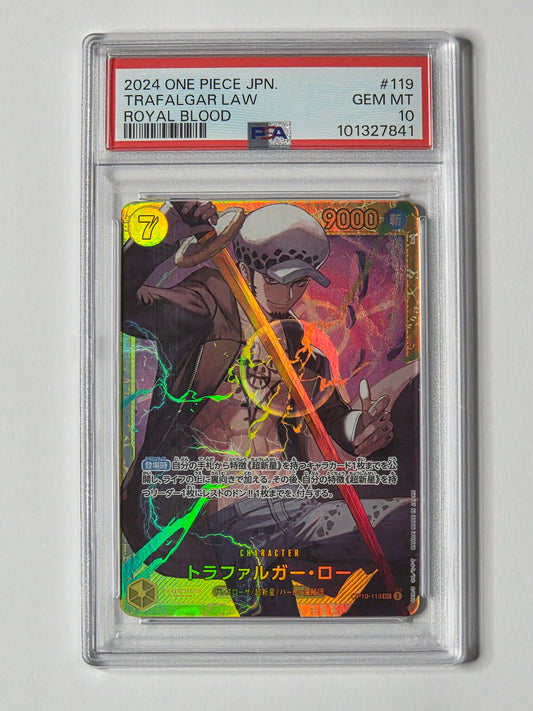 Trafalgar Law OP10-119 Royal Blood — PSA 10 GEM MT