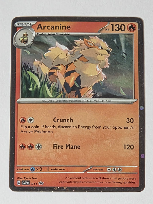 Pokemon Arcanine Scarlet and Violet Holo Promo SVP EN 011 Near Mint
