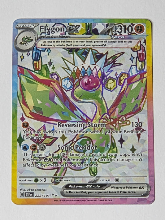 Pokemon Flygon ex Special Art Rare Surging Sparks SSP EN 222 191 Near Mint