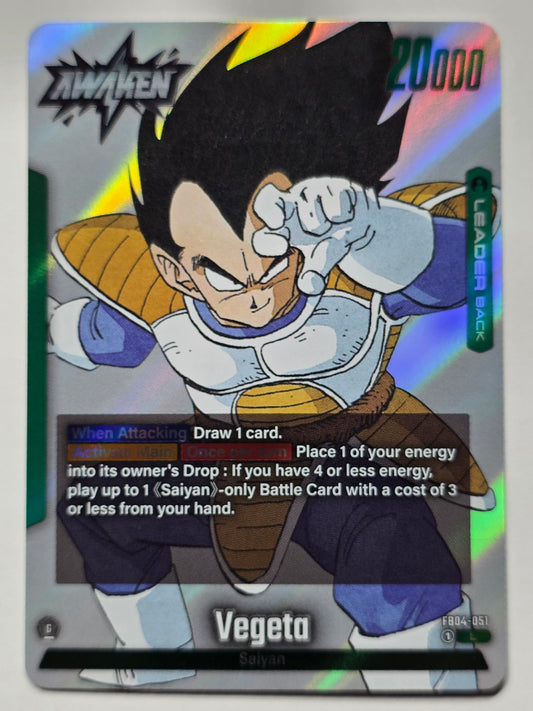 Dragon Ball Fusion World Vegeta Leader Card Set 04 FB04-051