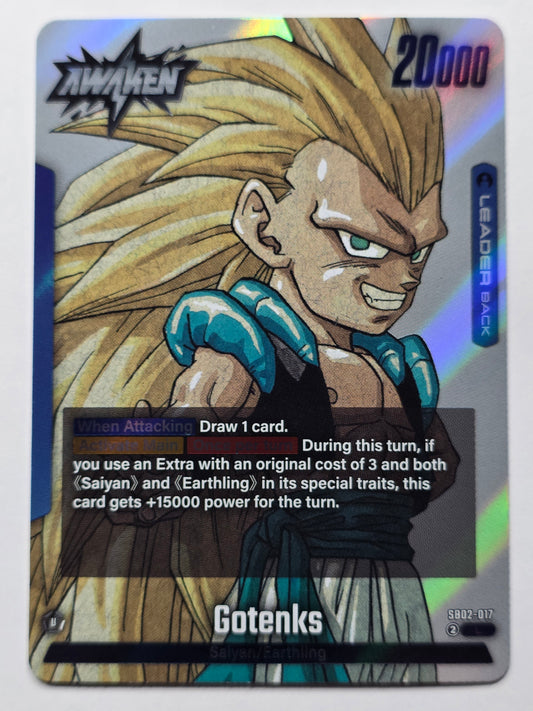Dragon Ball Fusion World Gotenks Leader Card Manga Booster 02 SB02-017