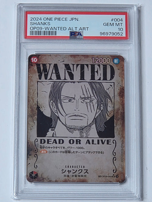 OP-09 Wanted Poster Shanks