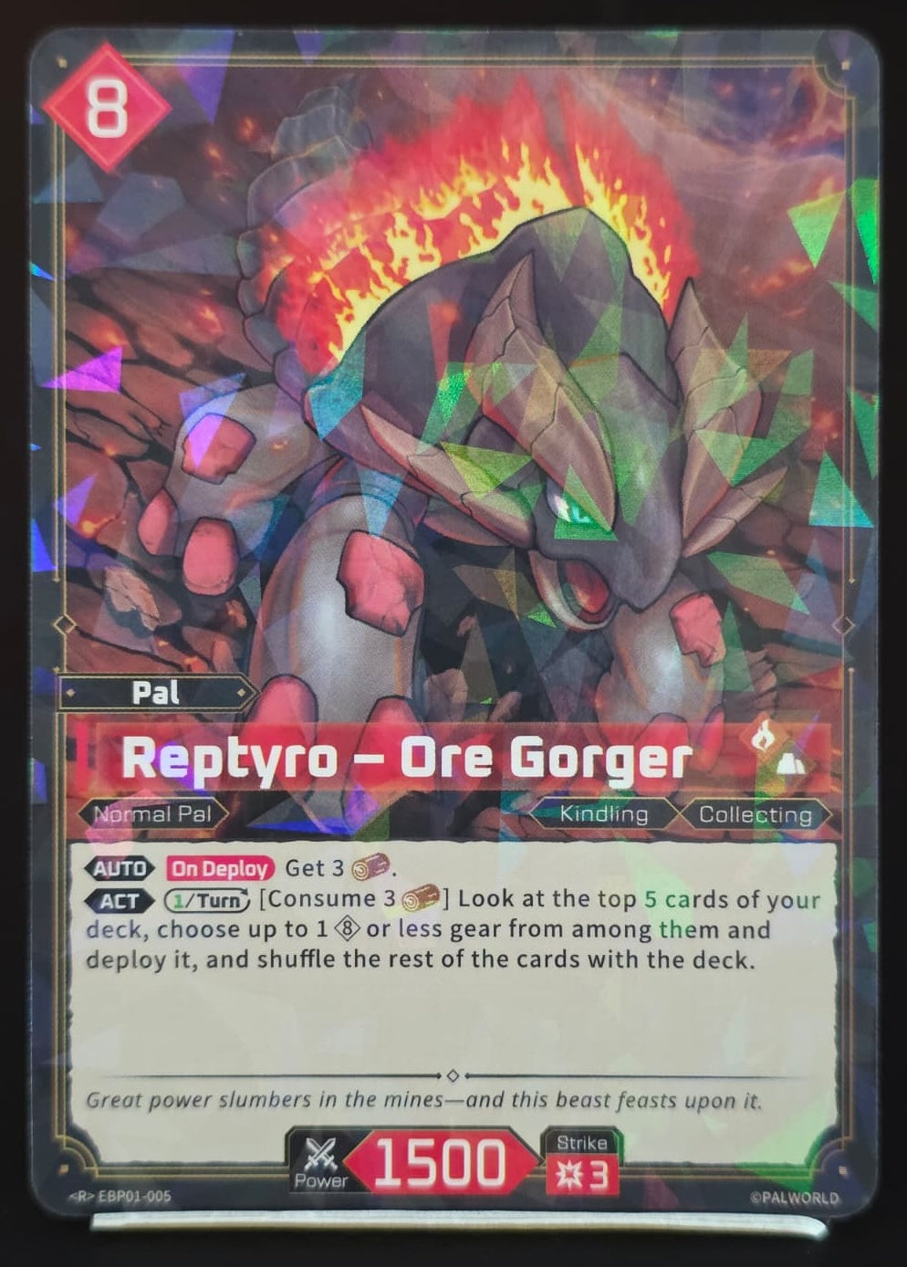Reptyro – Ore Gorger EBP01-005 R Palworld TCG