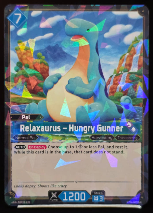 Relaxaurus – Hungry Gunner EBP01-026 RR Palworld TCG