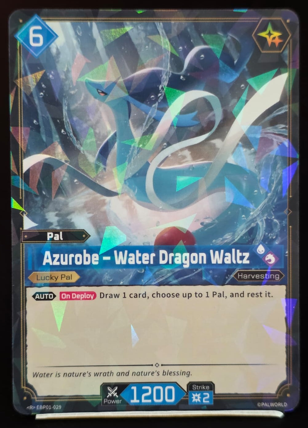 Azurobe – Water Dragon Waltz EBP01-029 R Palworld TCG