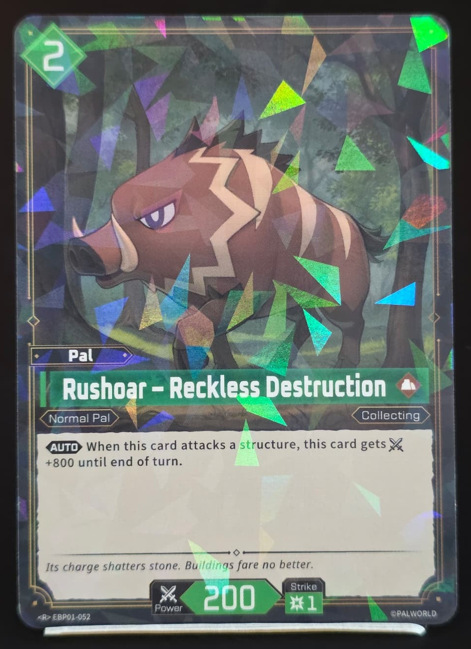 Rushoar – Reckless Destruction EBP01-052 R Palworld TCG