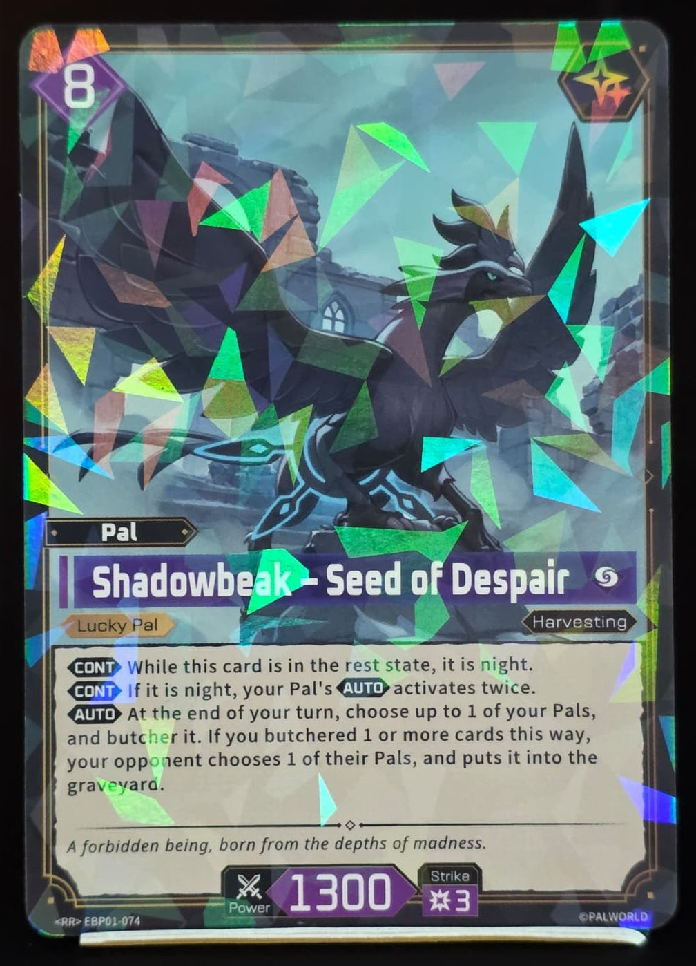 Shadowbeak – Seed of Despair EBP01-074 RR Palworld TCG