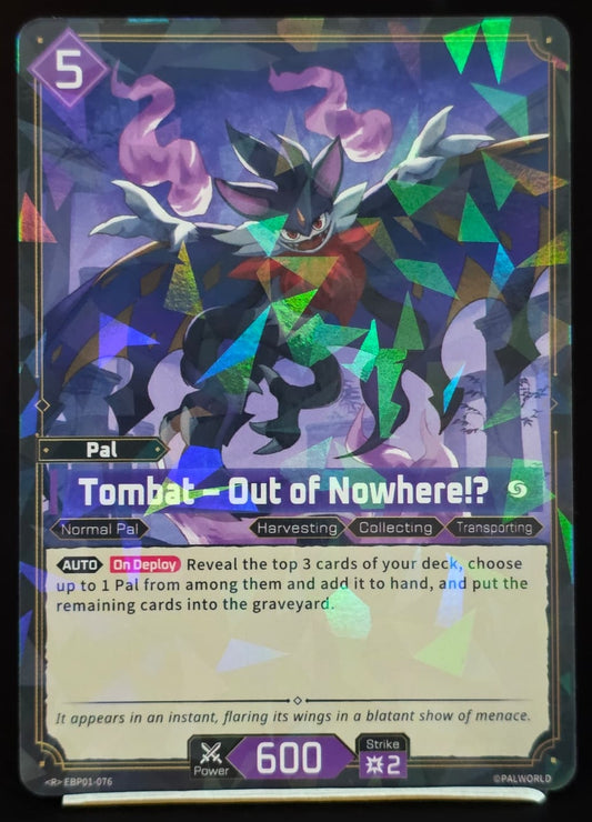 Tombat – Out of Nowhere!? EBP01-076 R Palworld TCG