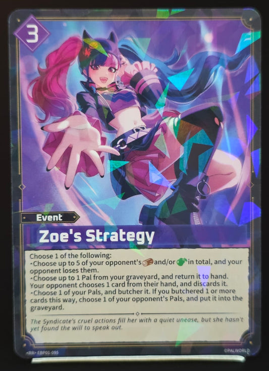 Zoe's Strategy EBP01-095 RR Palworld TCG