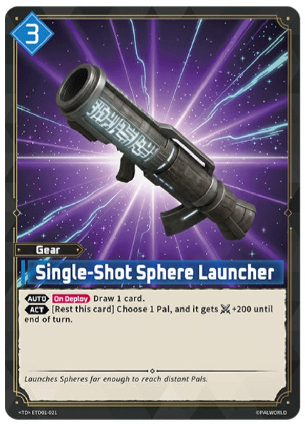 Single Shot Sphere Launcher