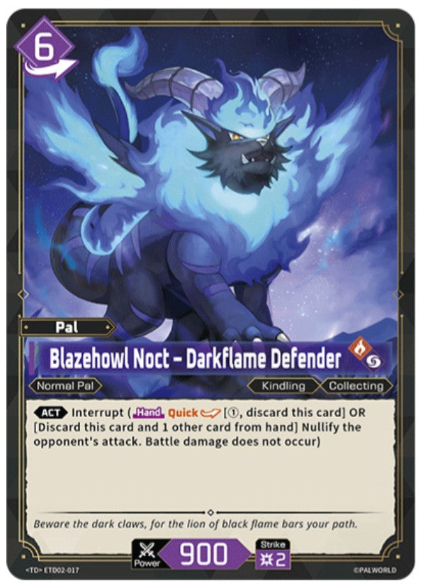 Blazehowl Noct – Darkflame Defender
